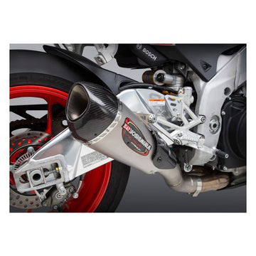 Yoshimura Alpha T Works Race Slip-On Exhaust for Aprilia RSV4 RF